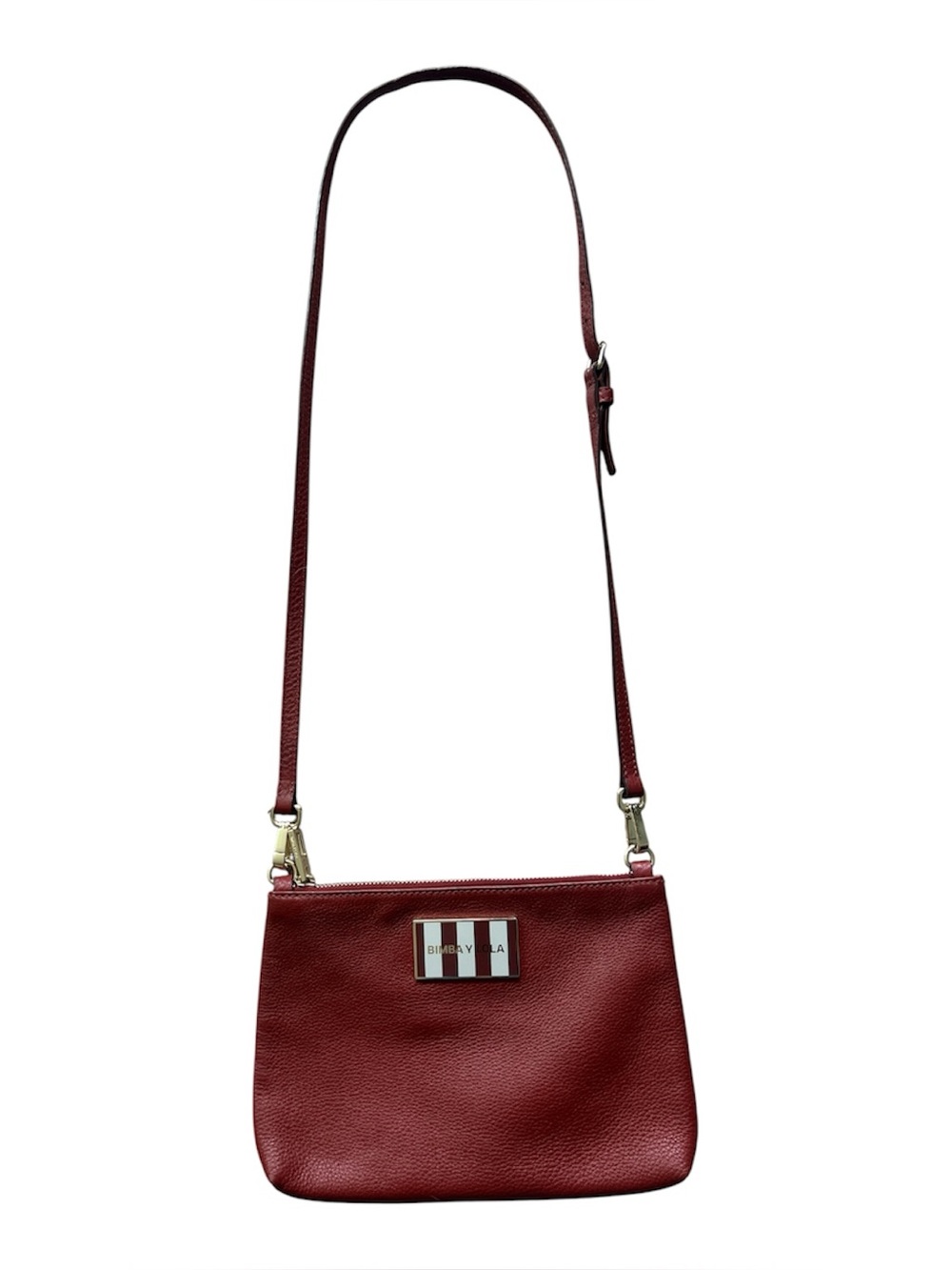 Bimba y Lola Red Leather Crossbody Bag